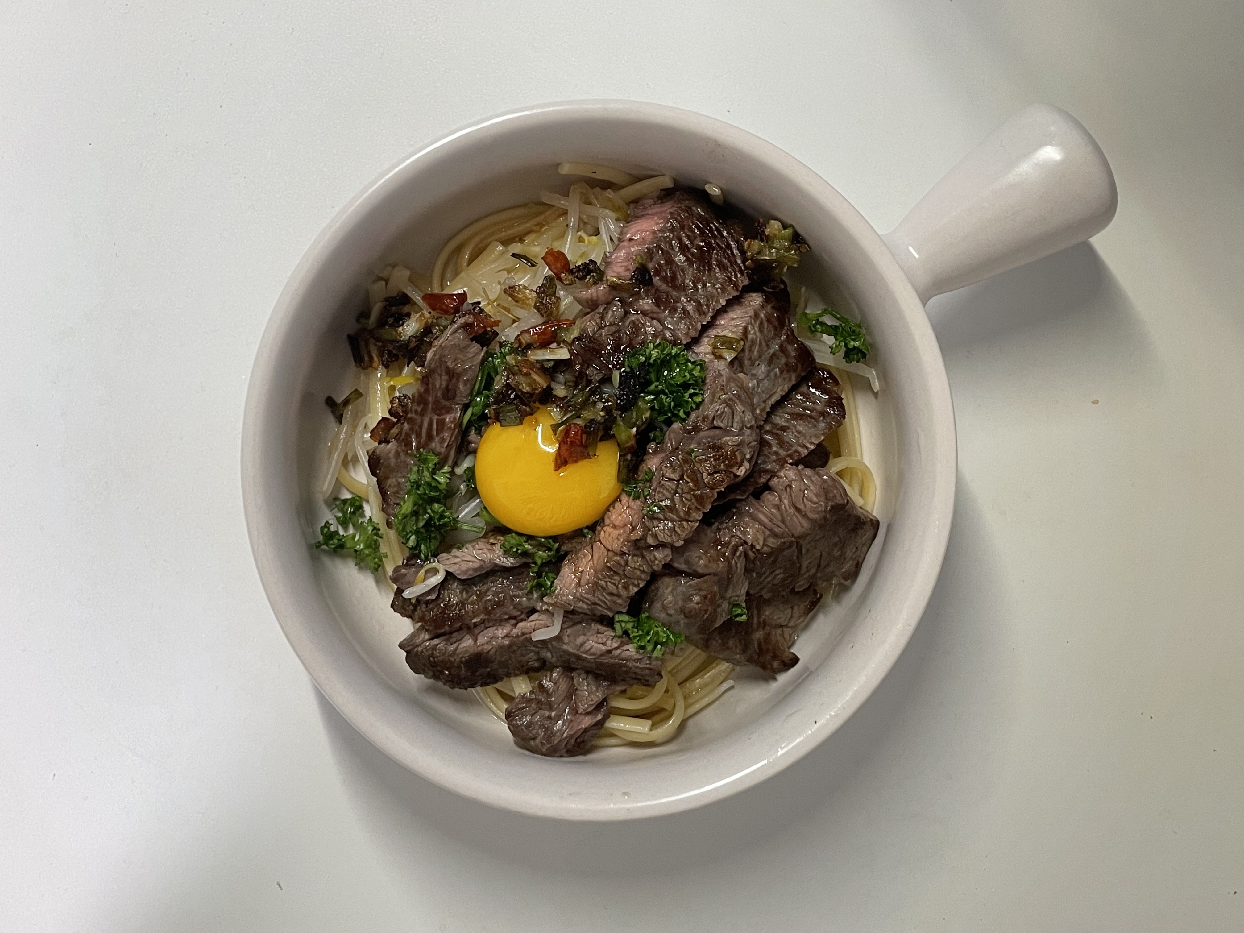 스테이크 파스타